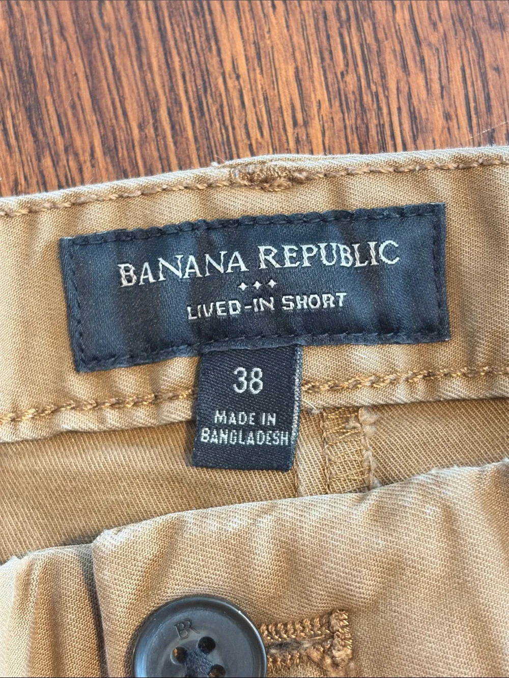 Banana Republic Men’s Lived In Khaki Flat-Front Chino Shorts